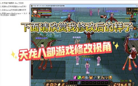 天龙八部视角怎么调远